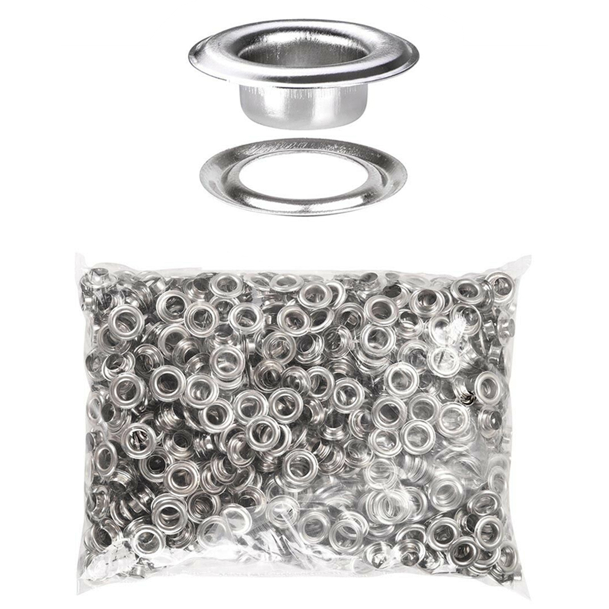 500 Sets #2 Grommets 3/8''