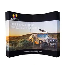 Curved Velcro Fabric Display