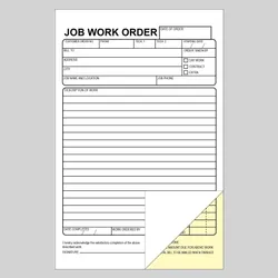 Carbonless Forms (NCR) – 2 Parts