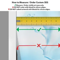Custom SEG Fabric Tabletop Banner Stand