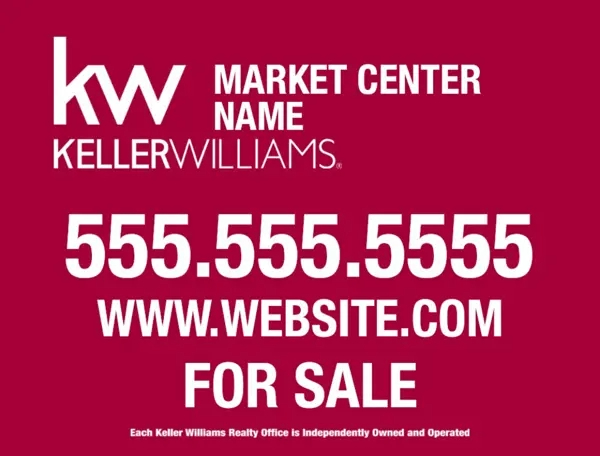 Real Estate Sign Insert