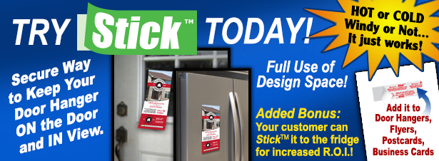 Stick Door Hangers for distribution