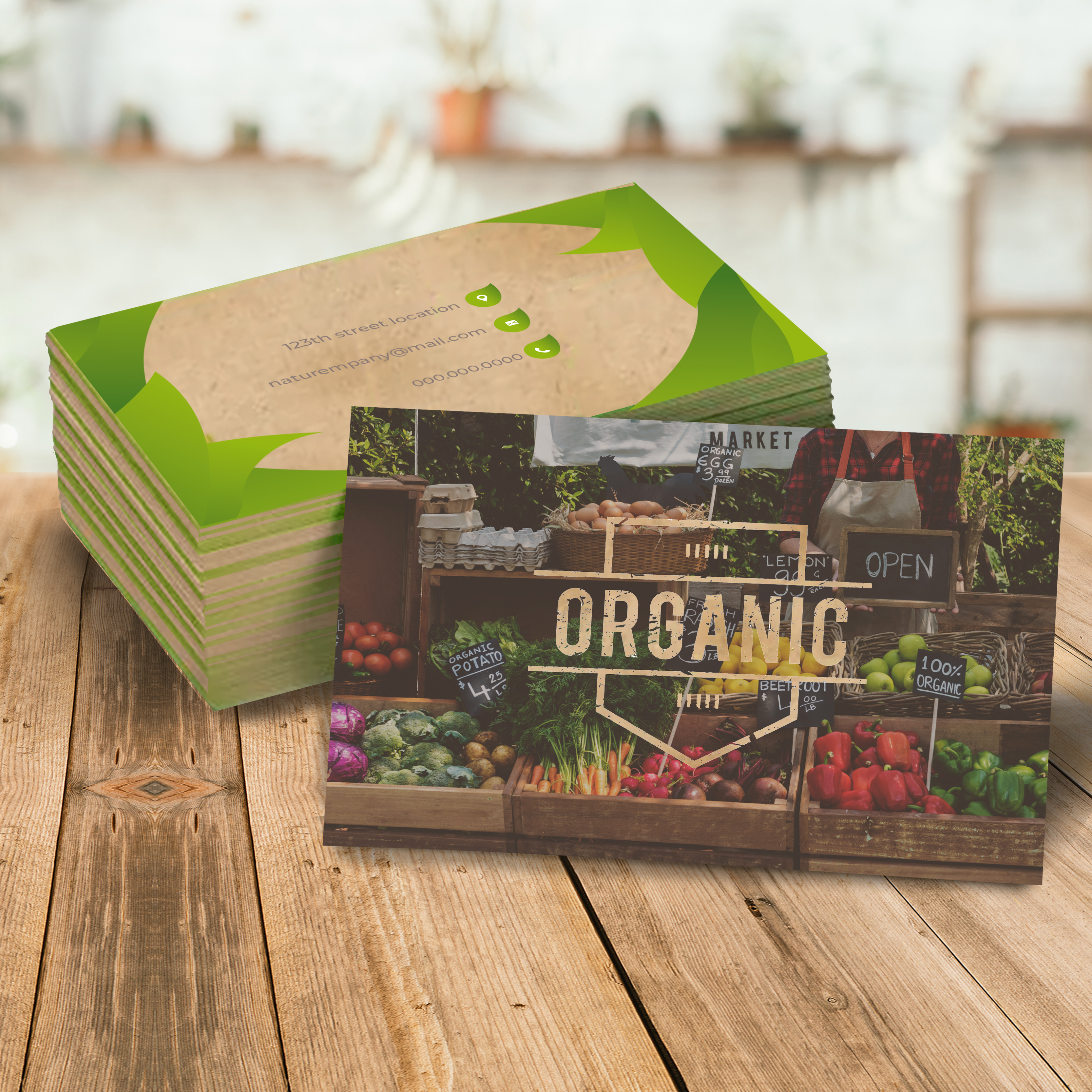 Business Cards: Brown Kraft