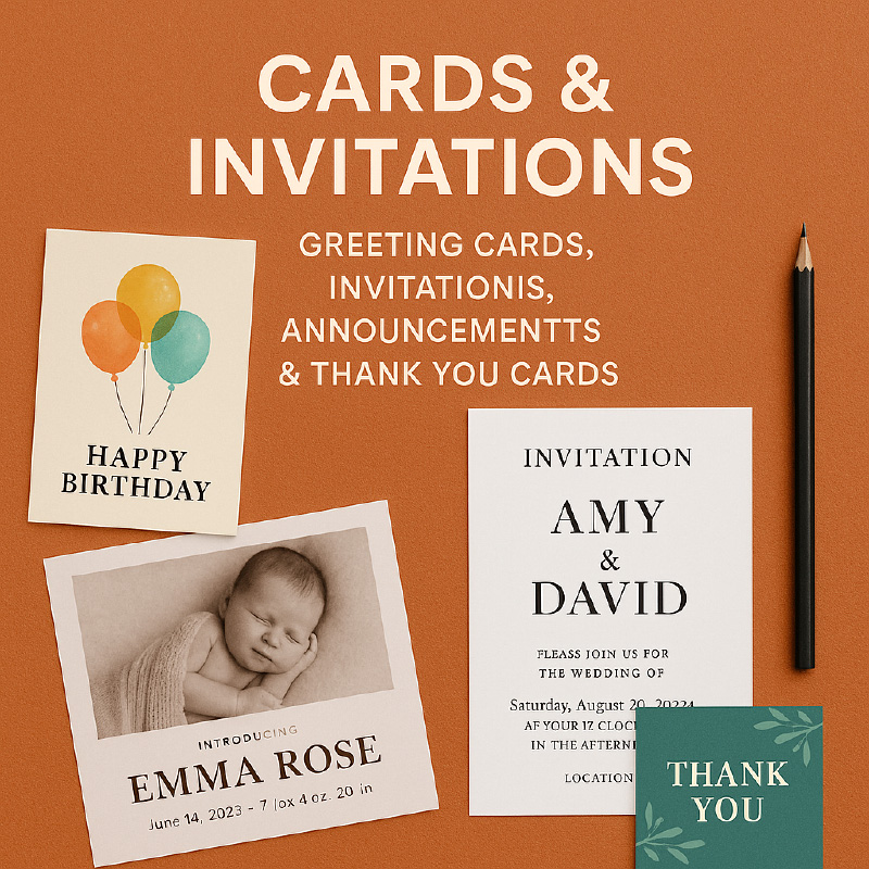 CARDS & INVITATIONS