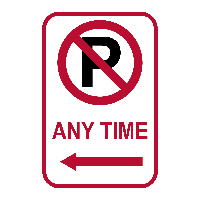 No Parking Sign A