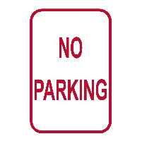 No Parking Sign G