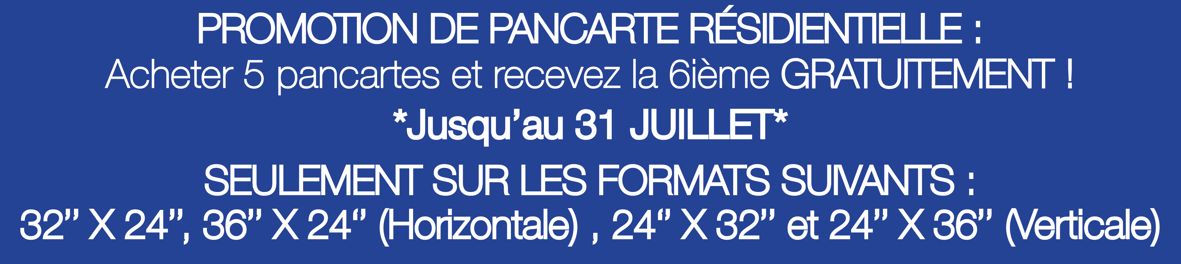 PROMO JUILLET