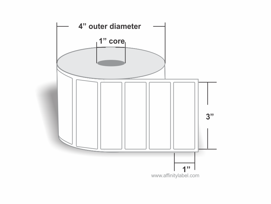 3 x 1" (Desktop Printers) 1