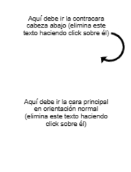 15 x 10 cm cada Cara 