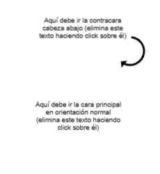 20 x 11 cm cada Cara