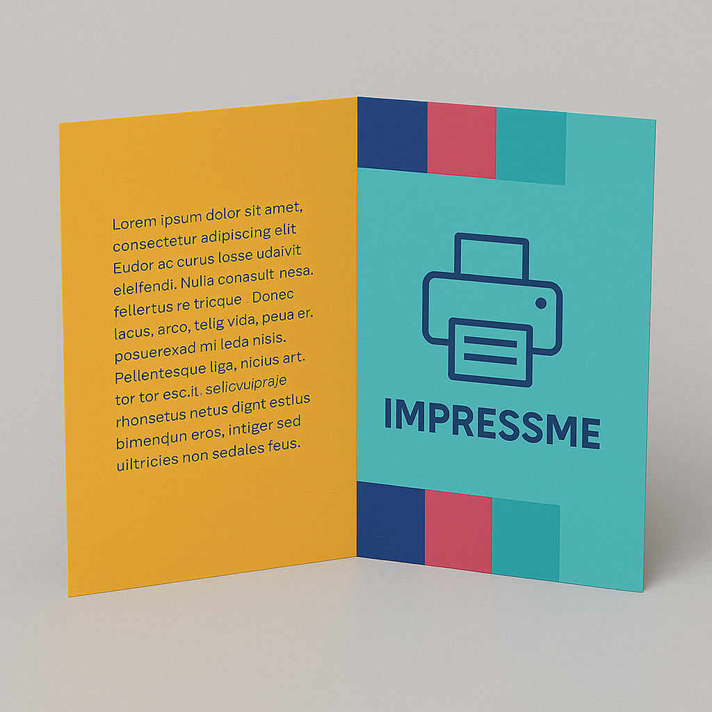 Dípticos publicitarios impresos a color en papel couché brillante despacho todo Chile