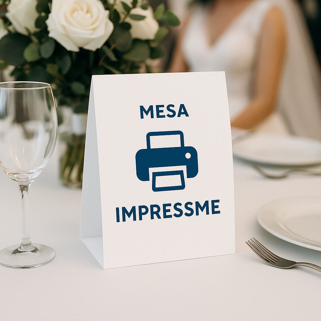 Table tents impresos en papel couché con envió a todo Chile