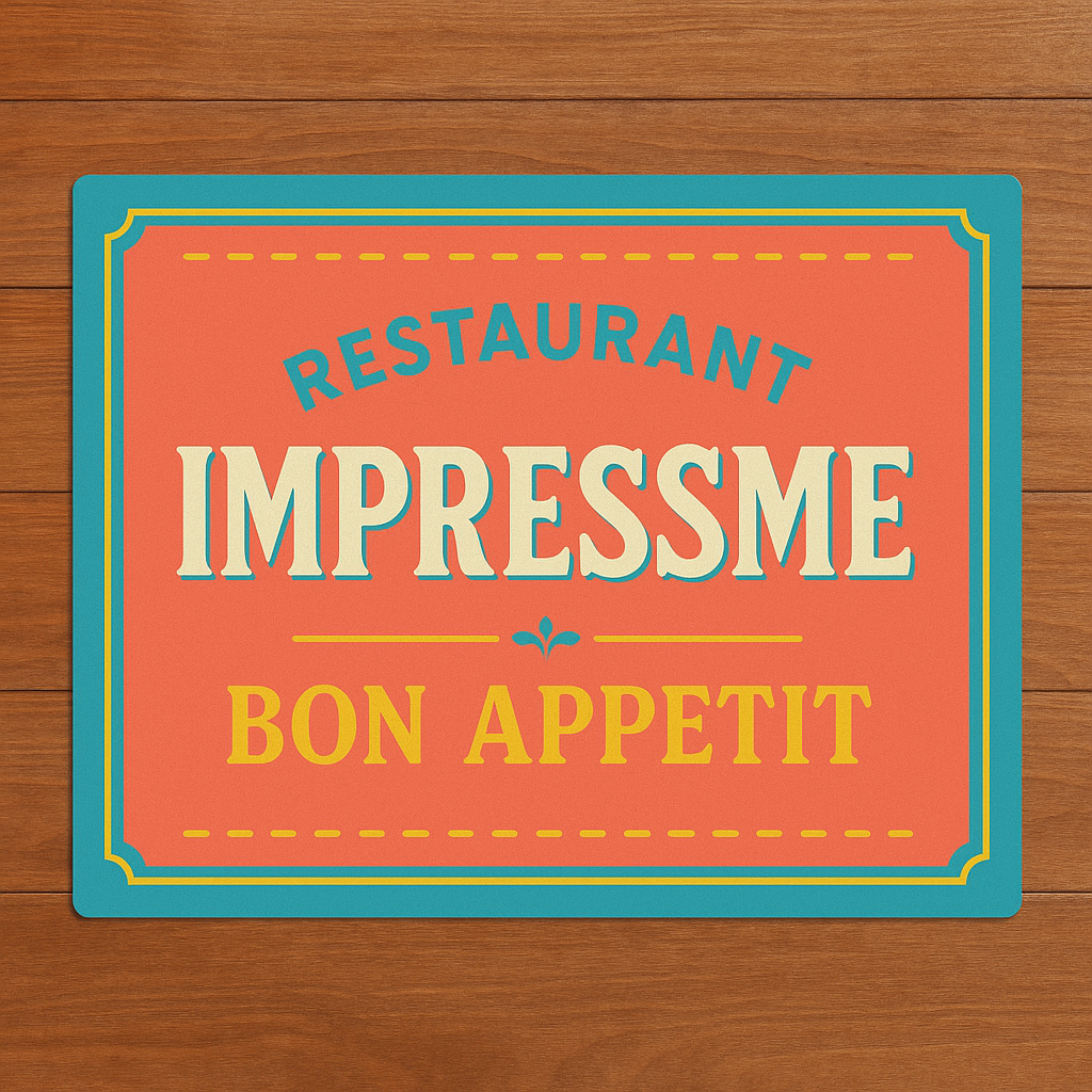 Individuales de Mesa impresos en papel couché despacho a todo Chile