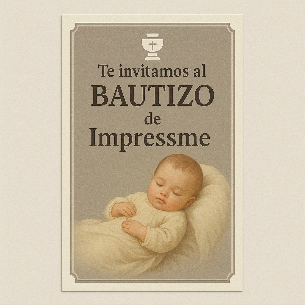 Impresión de Santitos de Bautizo, Invitaciones de Fiesta - Envío a todo Chile