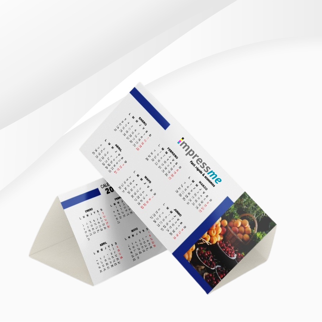 Calendarios personalizados impresos a color en papel couché brillante despacho todo Chile
