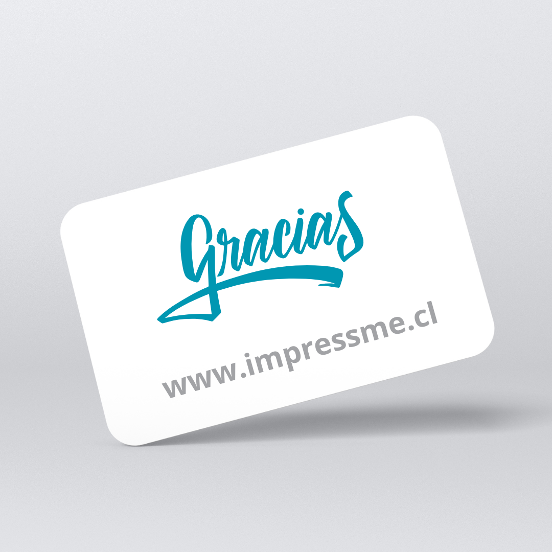 Tarjetas de visita y agradecimiento personalizados impresos envío todo Chile
