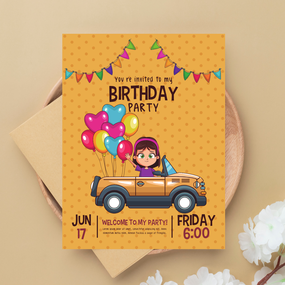 Imprime invitaciones de Cumpleaños