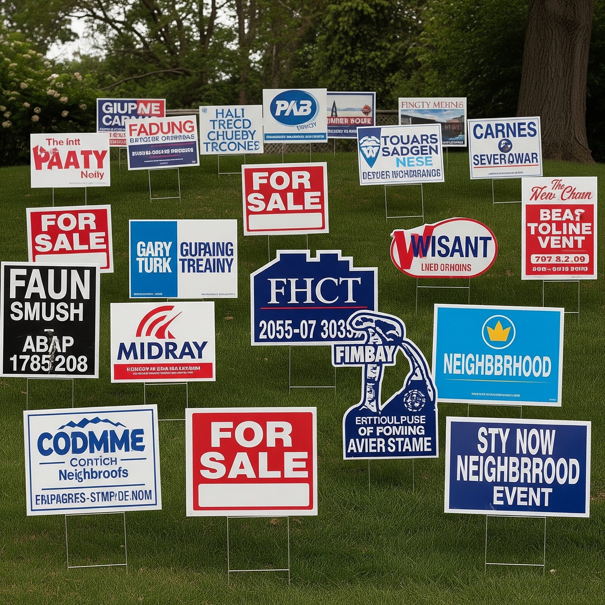 Coroplast (Yard) Signs Coroplast Signs