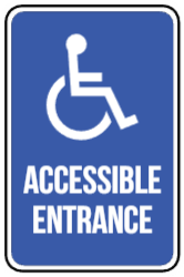Accessible Entrance Sign 2