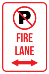 Fire Lane Sign