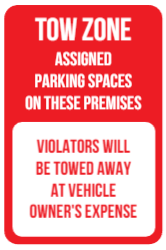 Tow Zone Sign