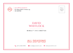 Announcement Envelope Design 5 A7 7.25"x5.25"