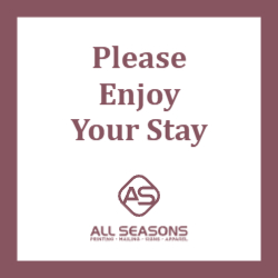 Please Enjoy Your Stay - Floor Graphic 24"x24"