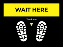 Wait Here - Floor Graphic 24"x18"