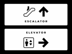 Escalator Elevator - Floor Graphic 24"x18"