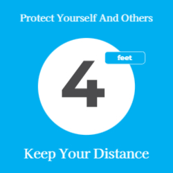 Keep Your Distance - Floor Graphic 24"x24"