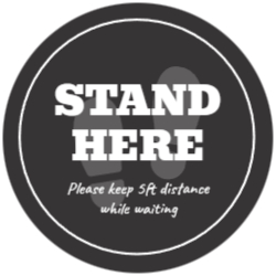 Stand Here - Floor Graphic 24"x24"