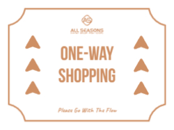 One Way Shopping - Floor Graphic 24"x18"