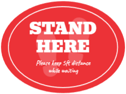 Stand Here - Floor Graphic 24"x18"
