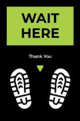 Wait Here - Floor Graphic 24"X36"