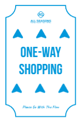 One Way Shopping - Floor Graphic 24"X36"