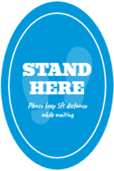 Stand Here - Floor Graphic 24"X36"