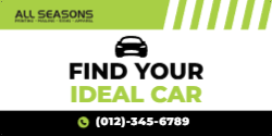 Car Dealer Car Magnets 1 24"x12"