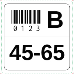 Rack Number 3"x3"
