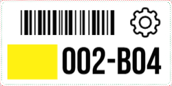 Color Code Barcode Icon 3.5"x1.75"