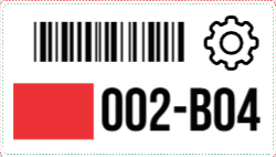 Color Code Barcode Icon 3.5"x2"