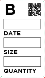 Date Size Quantity  1.75"x3"