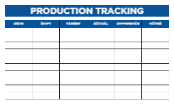 Production Tracking 60"x30"