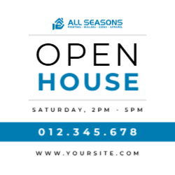 Real Estate Sign 4'x4'