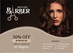 Tarjeta de belleza Frente