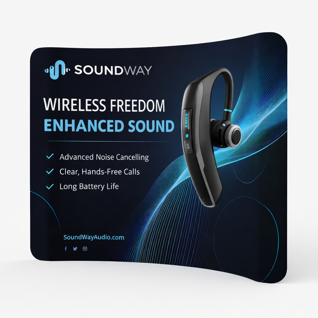 Curved Tension Fabric Display