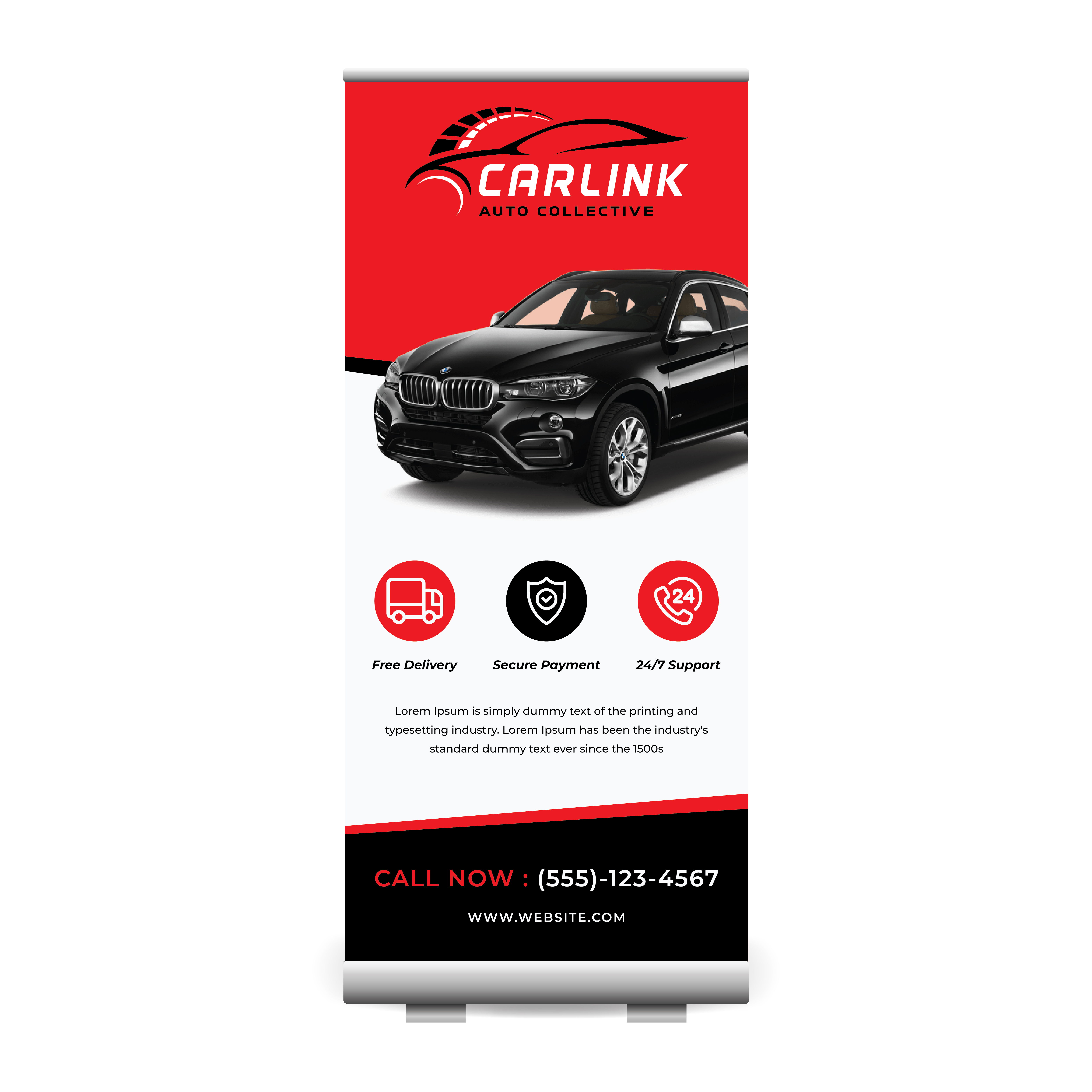 Economy Retractable Banner Stand