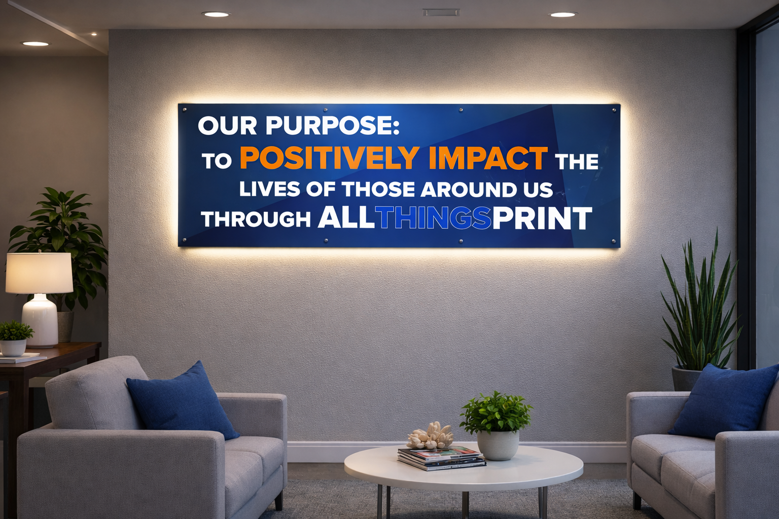 Premium Punch Thru Letter Edge Glow Sign