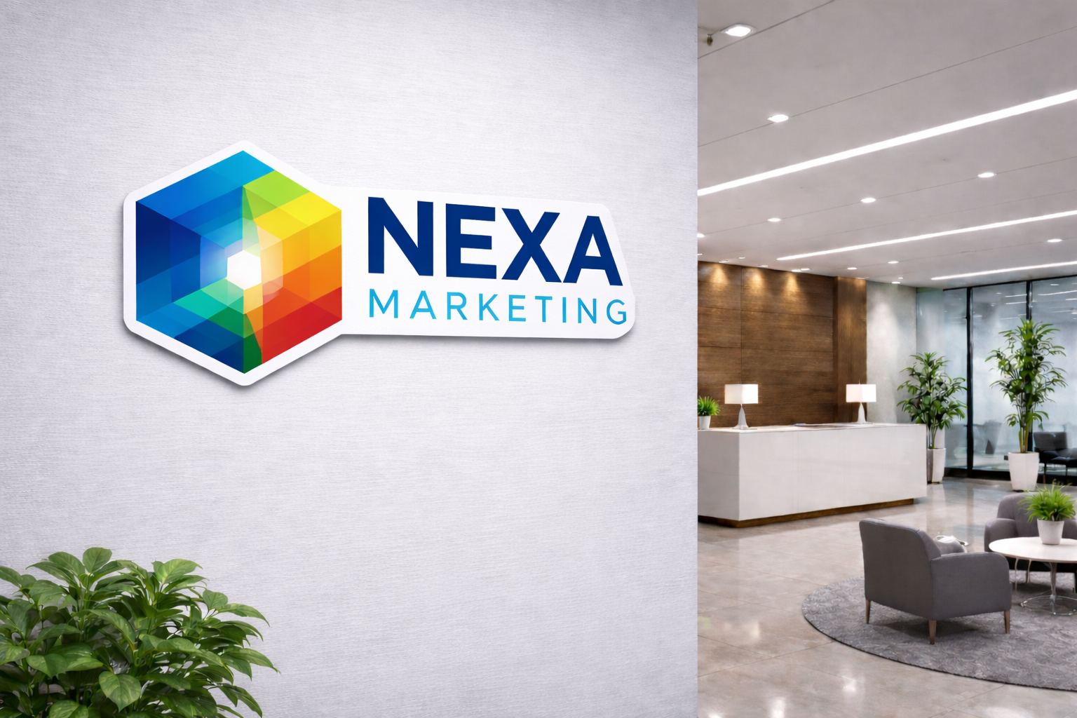 Economy PVC Interior Wall Sign