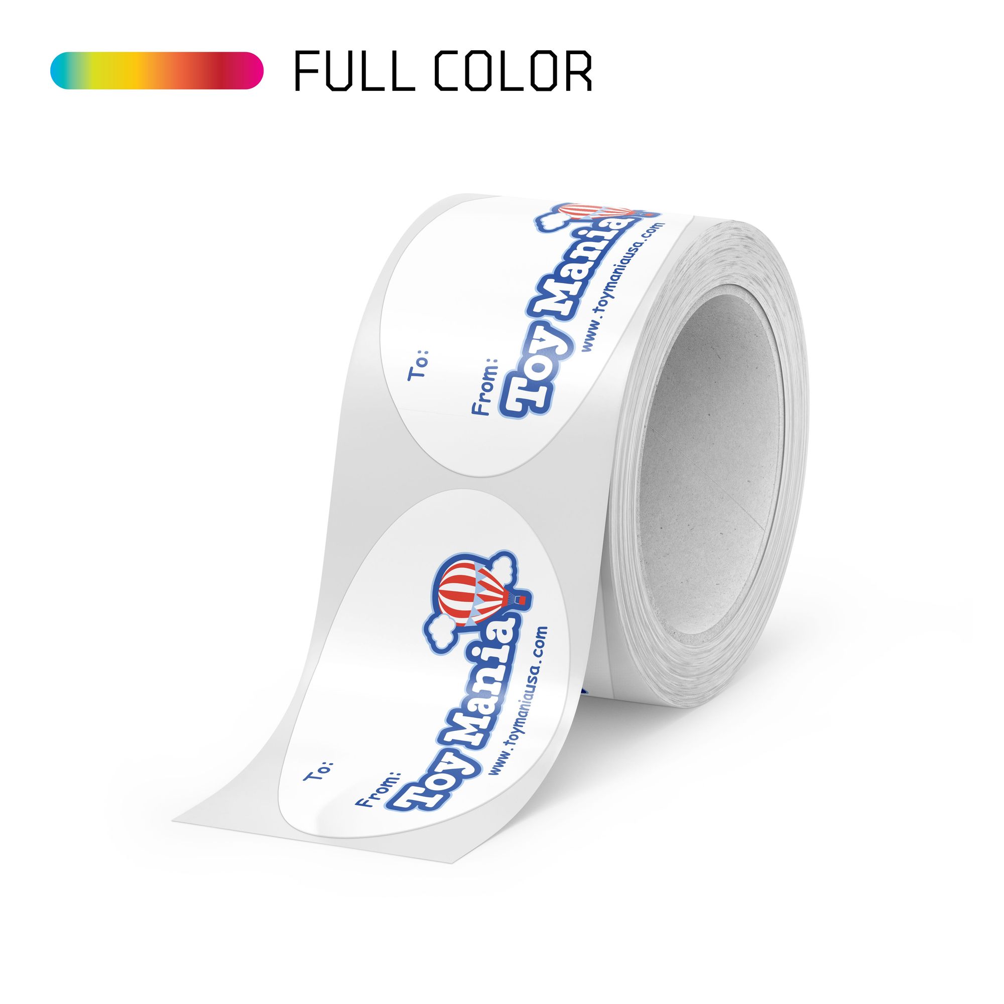 Roll Labels - Oval