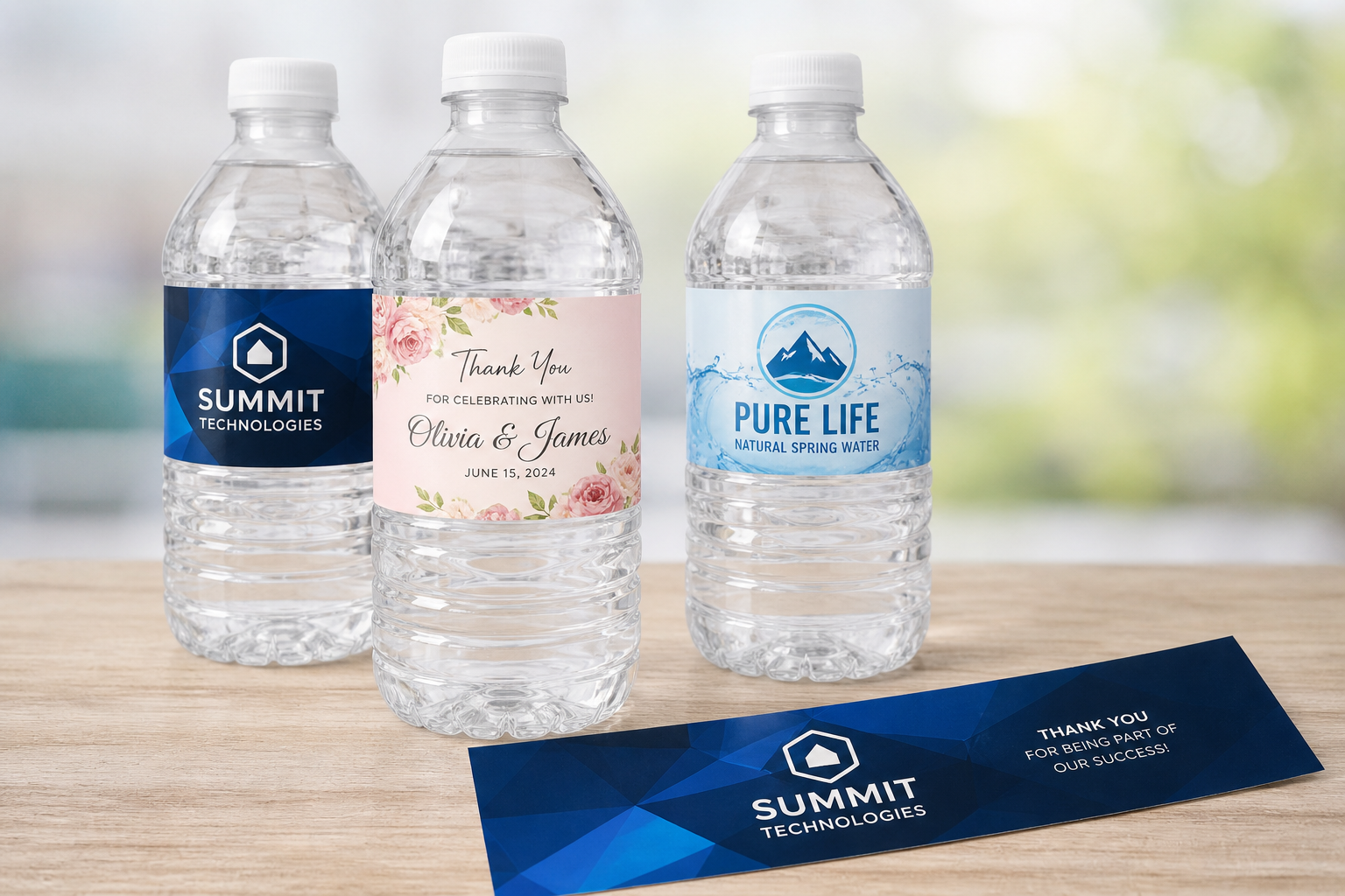 Water Bottle Labels